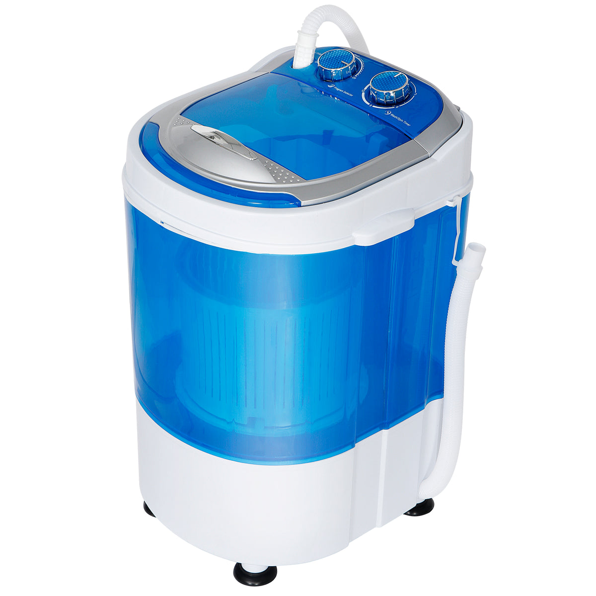 ZENY Portable Mini Washing Machine 5.7 lbs Washing Capacity Semi-Automatic  Compact Washer Spinner Small Cloth Washer Laundry Appliances for Apartment