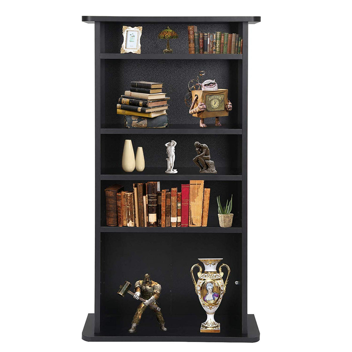 ZENY™ Multimedia Storage Cabinet DVD Rack Book Shelf Organizer Stand Audio  Media Tower, 36